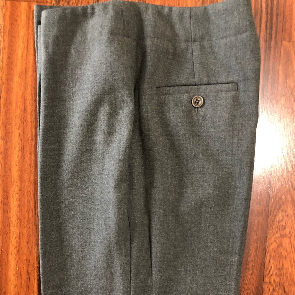 Gray trousers